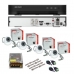 KIT HIKVISION C/ 4 CAMERAS DOME 1MP+DVR 5IN1 2.0+FONTE