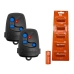 2 Controles Remoto 3C Preto com Pilha + 5 Pilhas Reservas