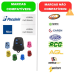 Controle para Portão + Pilha Peccinin Nice Residência 3C Colorido Frequência 433,92 Mhz 3 Botões