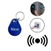 Kit Nice 2 Chaveiros Tag De Proximidade Linear Hcs 125 + 1 Pulseira Tag Nice de Silicone RFID