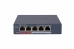 Switch Poe 04 Portas Hikvision Gerenc Ds-3e1505p-ei/m