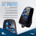 KIT 3 CONTROLES NICE PECCININ TX 3C PRETO