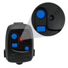 Kit 2 Controles Remotos NICE Peccinin TX 3C Preto com Pilha - Compatível com Portões Eletrônicos