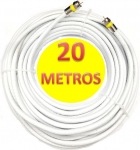 CABO COAXIAL RG06 MONTADO C/CONEC 20M (ANTENA) (P OUT)