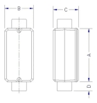 CONDULETE 1" TIPO C - SEM TAMPA SEM ROSCA TRAMONTINA