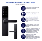 FECHADURA DIGITAL AGL H20 BLACK WIFI