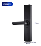 FECHADURA DIGITAL AGL H20 BLACK WIFI