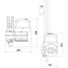 Motor Basculante Ppa Bv Potenza Predial 1.5M 220V