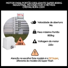 Kit Motor Deslizante Nice Peccinin Super 4010f - 220V + 3m Cremalhe 