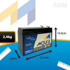 Bateria 12v 7a Nobreak Moura 12mva-7