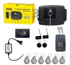 Fechadura Eletr Agl 12v Ultra Card Ch Simp Mf 13,56mhz Pt