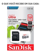 Cart&atilde;o SD Class 10 128GB Ultra