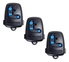 KIT 3 CONTROLES NICE PECCININ TX 3C PRETO